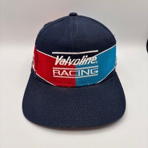 Vintage Valvoline Racing Mark Martin #6 Chevron Logo Retro Snapback Hat